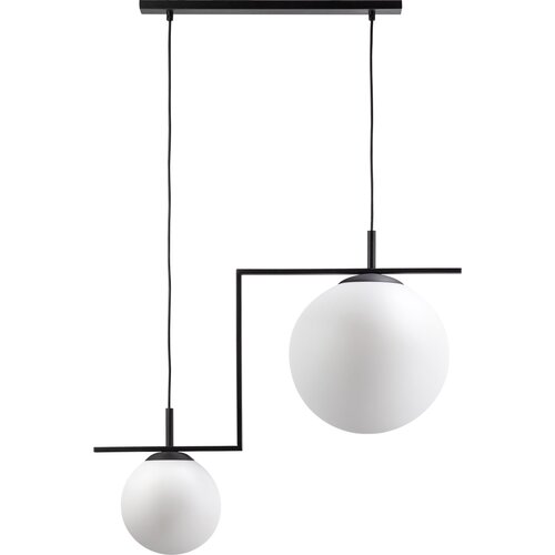 Lampa wisząca Zac 2 klosz mleczny