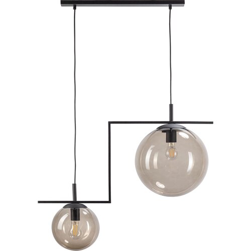Lampa wisząca Zac 2 klosz dymiony