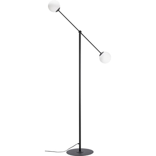 Lampa podłogowa Ohio klosz mleczny