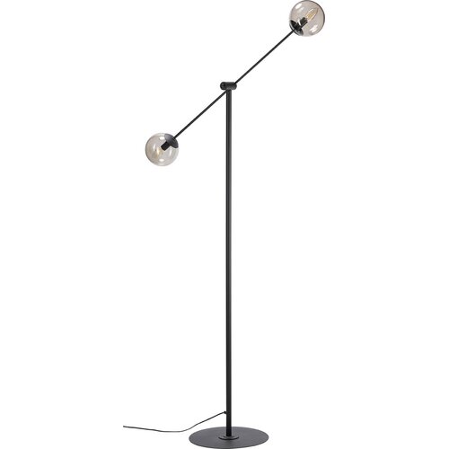 Lampa podłogowa Ohio klosz dymiony