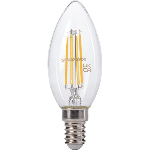 Sylvania E14 Retro Filament Candle LED Bulb 4.5W 470LM 2700K