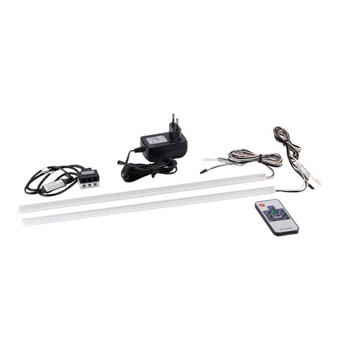 RGB LED backlight with remote control, 2-piece set white Young Users Next