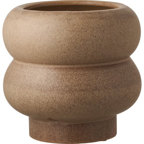 House Nordic brown ceramic flowerpot cover