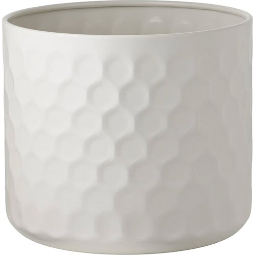 Metal flower pot cover white House Nordic