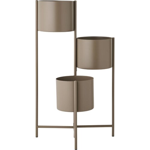 Metal flower box with 3 covers brown House Nordic