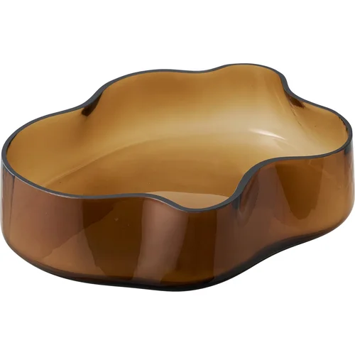 House tray Nordic brown glass
