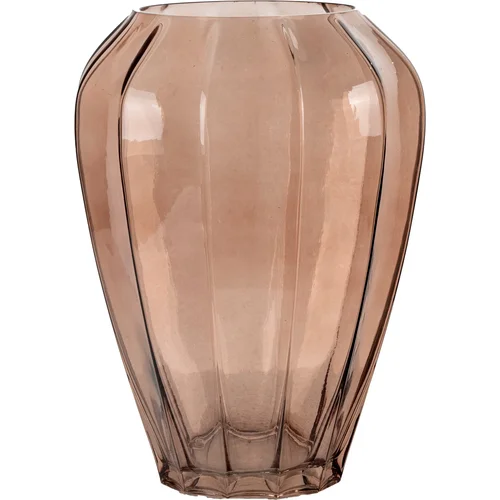 House Nordic brown glass vase