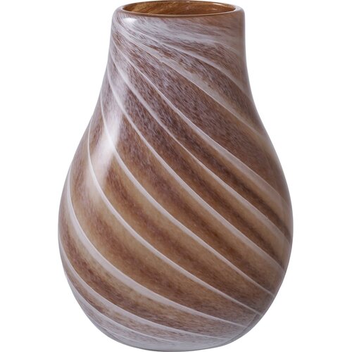 House Nordic brown glass vase