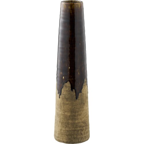 House Nordic brown ceramic vase