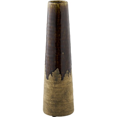 House Nordic brown ceramic vase