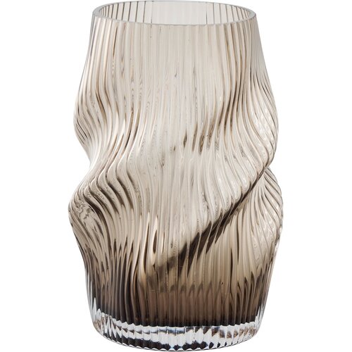 House Nordic brown glass vase
