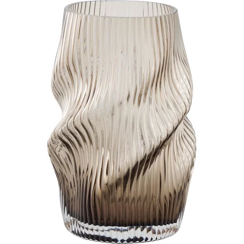 House Nordic brown glass vase