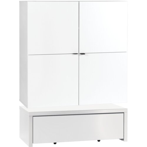 Wide dresser with 2 drawers on a platform with pull-out drawer Young Users Next