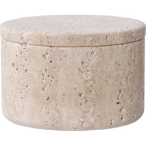 House Nordic Travertine Container