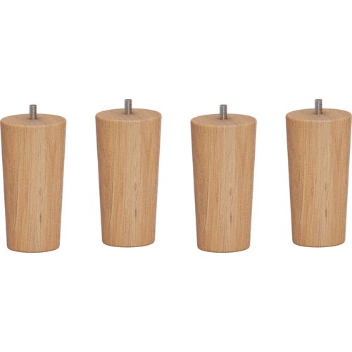Oval oak leg Simple - set of 4 pcs.