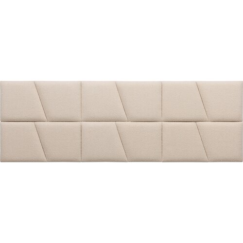 Ensemble de panneaux rembourrés Geo grand Soform crème boucle