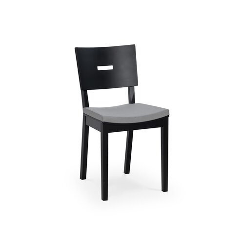 Upholstered black chair Simple II