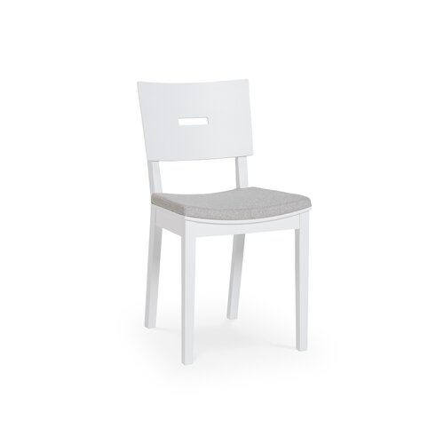Upholstered white chair Simple II