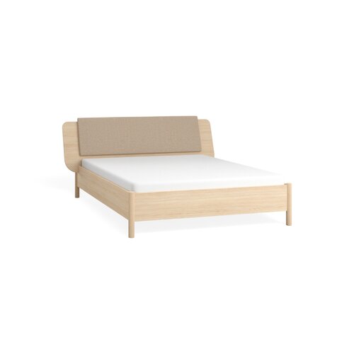 Double bed with wide headboard 160x200 OMM
