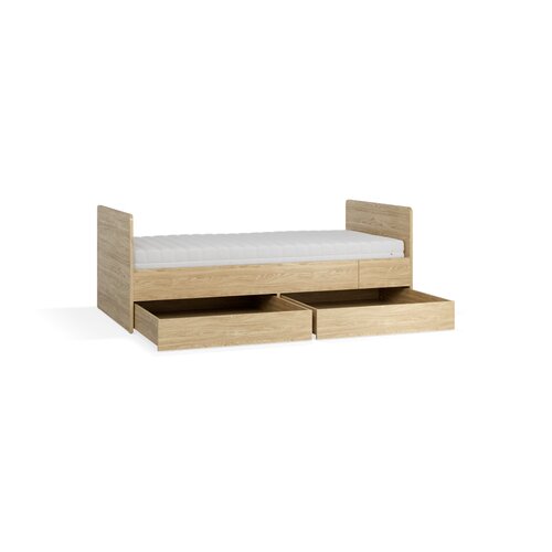 Growing bed 90x160-200 with 2 drawers Muve