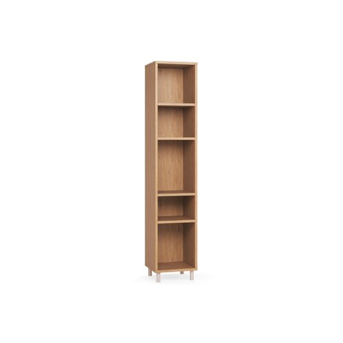 Single bookcase 1x5 Simple