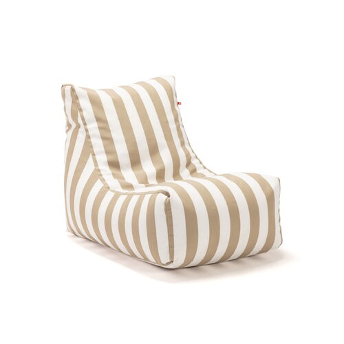 Fauteuil Looz à rayures beiges