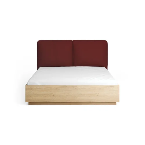 Bed 180x200 with a soft upholstered headboard Sova