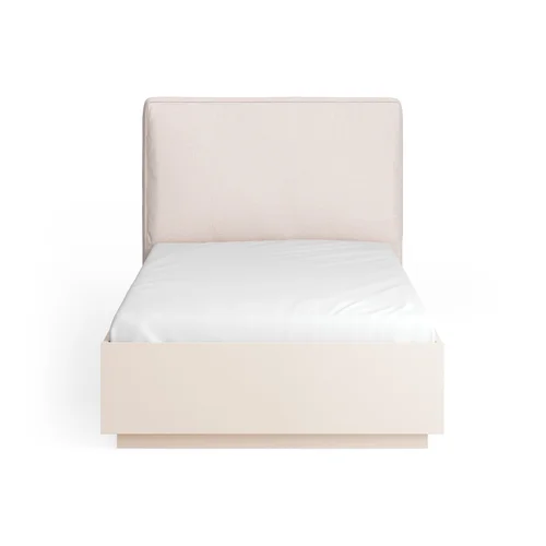 Bed 120x200 with a soft upholstered headboard Sova