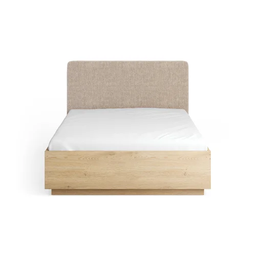 Bed 140x200 with straight upholstered headboard Sova