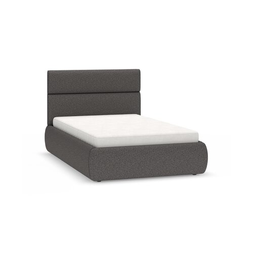 Upholstered bed with storage and a high headboard 120x200 Senza