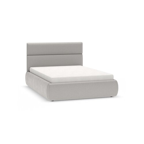Upholstered bed with storage and a high headboard 140x200 Senza