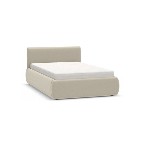 Upholstered bed with storage and low headboard 120x200 Nuva