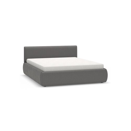 Upholstered bed with storage and low headboard 160x200 Nuva