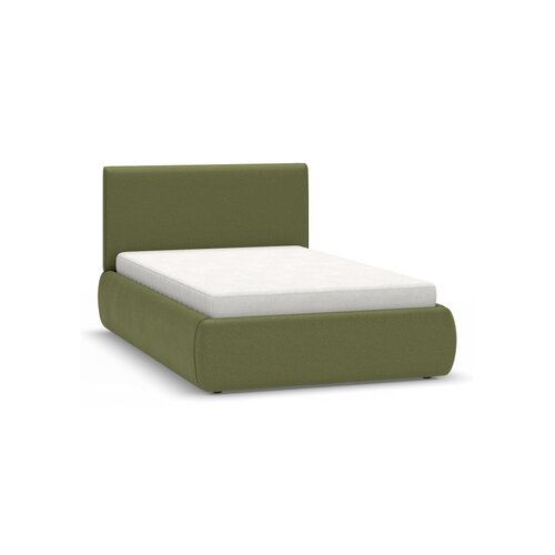 Lit rembourré avec rangement et appui-tête standard 120 x 200 Nuva