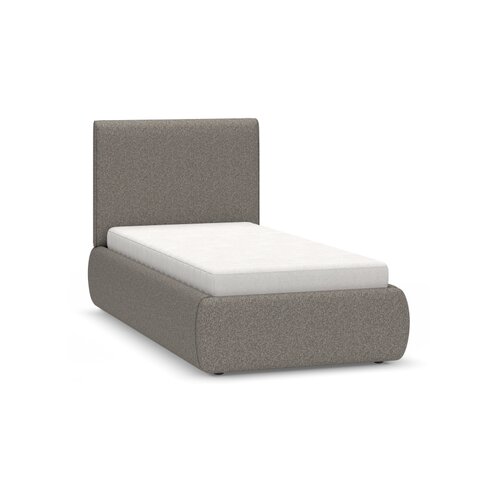 Upholstered bed with storage and a high headboard 90x200 Nuva
