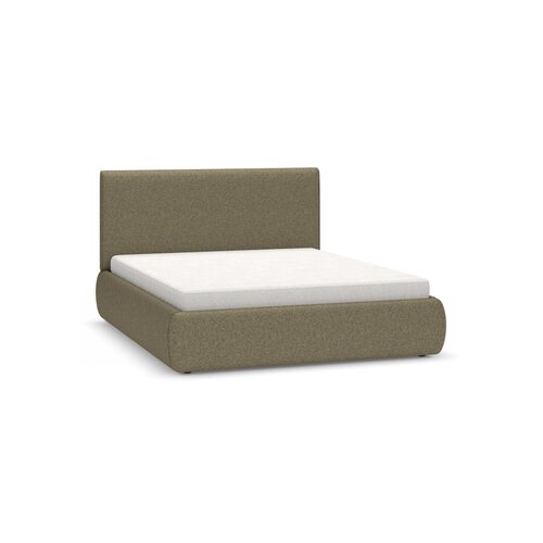 Lit rembourré avec rangement et appui-tête haute 160 x 200 Nuva