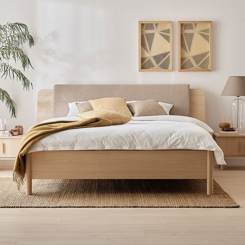 Double bed with wide headboard 160x200 OMM arrangement