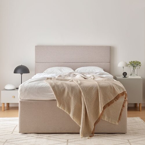 Upholstered bed with large container 140x200 Line arrangement