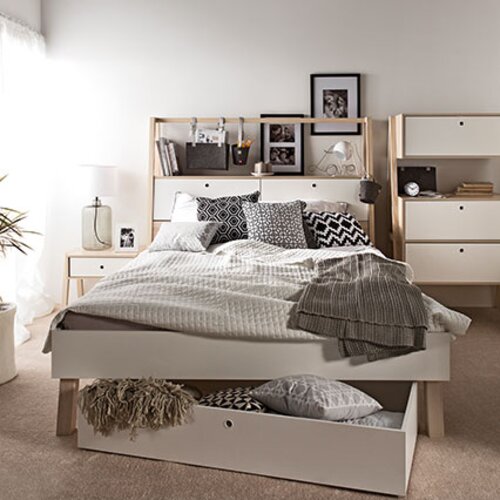 Drawer for double bed Spot arrangement