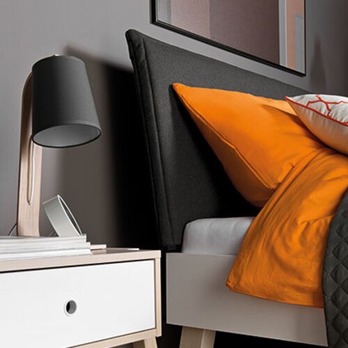 Upholstered cover for flat headboard of Spot bed Spot arrangement