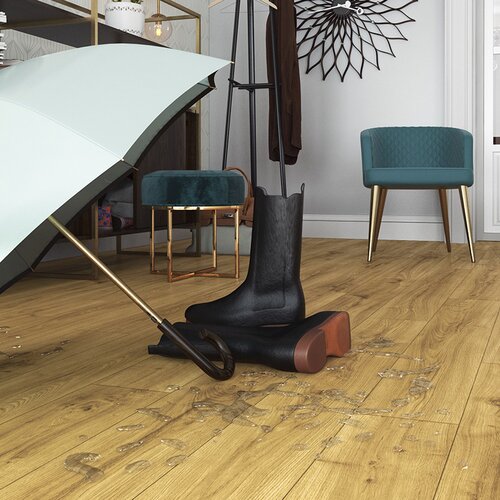 Panele podłogowe SWISS KRONO Aurum Symfonia Aqua Zero Dąb Moderato D40404 aranżacja