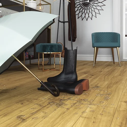 Panele podłogowe SWISS KRONO Aurum Symfonia Aqua Zero Dąb Moderato D40404 aranżacja