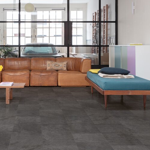 Panele winylowe Quick Step Oro base Łupek czarny AVSTT40035 aranżacja
