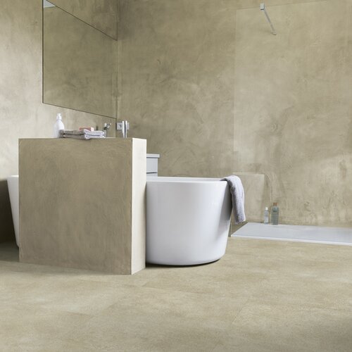Panele winylowe Quick Step Blush Beton ciepłobeżowy SGTC20308 aranżacja