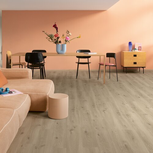 Panele winylowe Quick Step Liv Ocean bliss szarobrązowy SGSPC20318 aranżacja