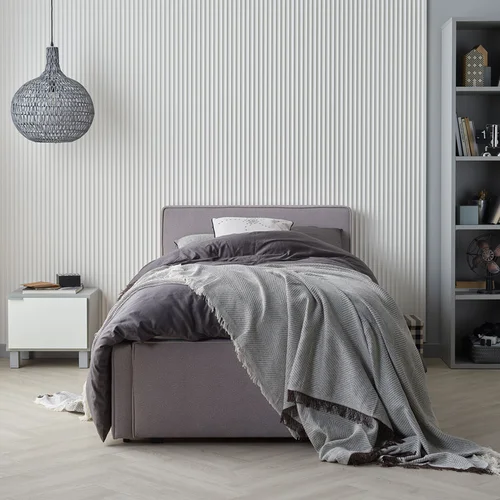 Łóżko tapicerowane 90x200 Nook aranżacja