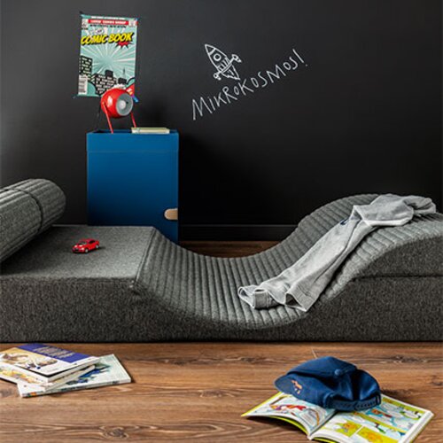 Crawling Mattress with bolster II 90x200 arrangement