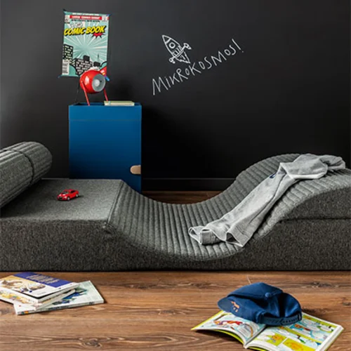 Crawling Mattress with bolster II 90x200 arrangement