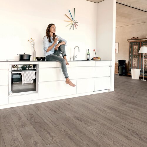 Panele podłogowe Kronooriginal Organic Clever Silent Rutherford Oak K488 aranżacja