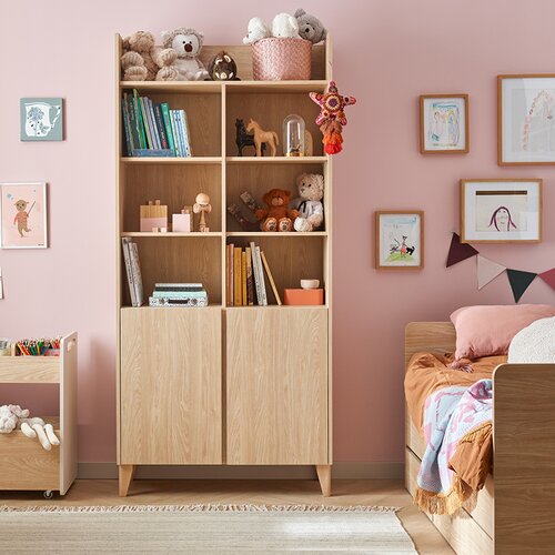 Wide bookcase Muve arrangement